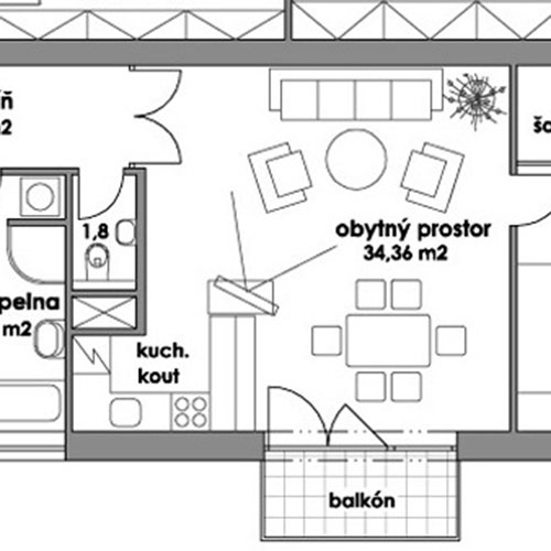 Byt-A09 / Rezidence Svatovítská / DEVELOP MB