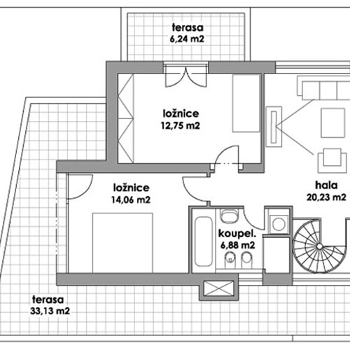 Byt B13 / Rezidence SVATOVÍTSKÁ / DEVELOP MB